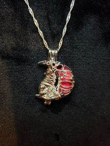Wolf & Moon Charm