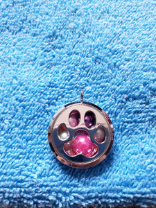 Paw Print Floating Charm