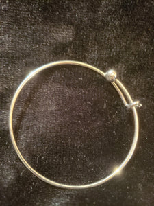 2.4 Inch Silver Bangle